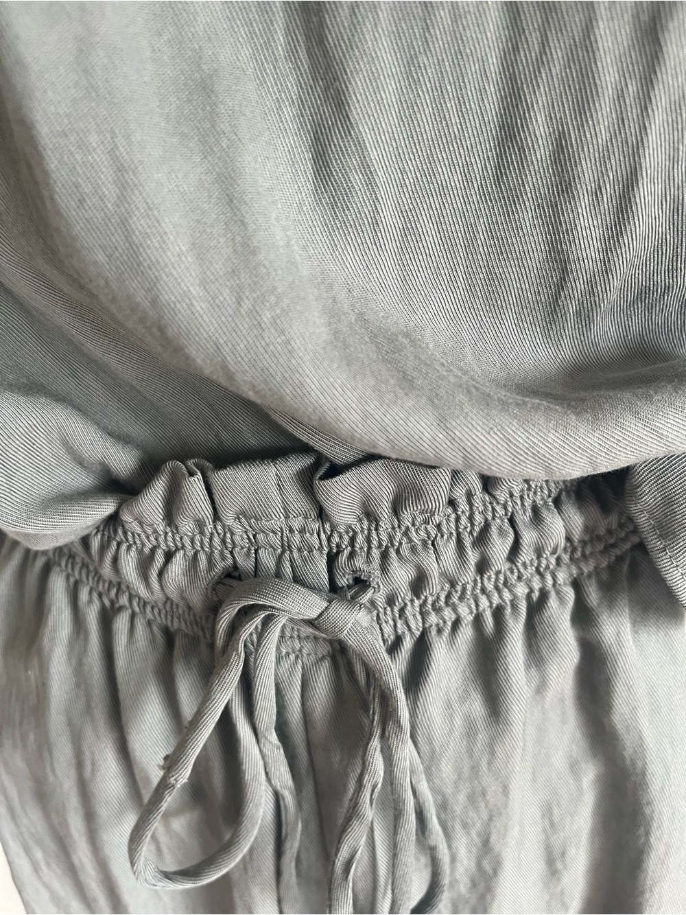 NWT - ZARA 2pc set Relaxed Wide-Leg pant and top in blue Gray Size Medium - Picture 3 of 11